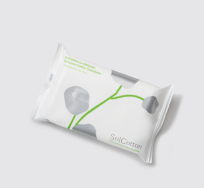SolCotton product travel packaging on a white background